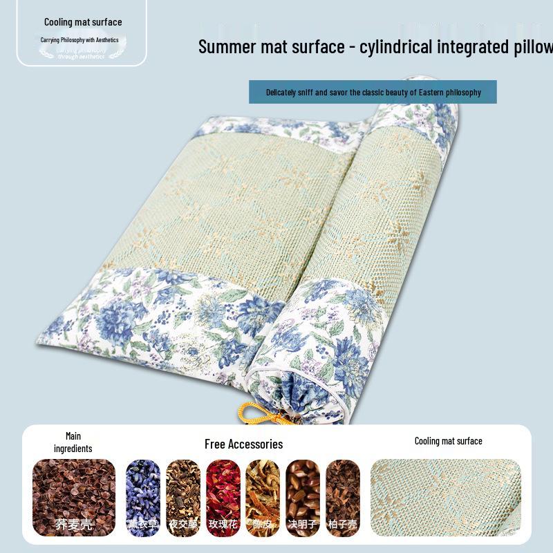 Home Neck Support: Detachable Buckwheat Pillow Set for Health & Comfort