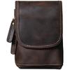 Retro Mini Leather Crossbody Bag - Men's Chest & Waist Phone Bag, Top Layer Cowhide