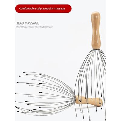 Octopus Head Massage Claw Soul Extraction Tool Scalp Scratcher Head Therapy Massage Head Scratcher Five-Claw 28-Claw