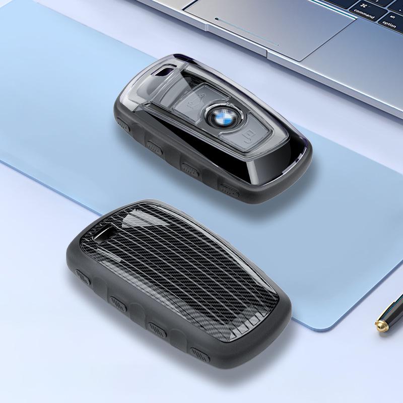 

Translucent Black TPU Key Case for BMW 3, 5, 7 Series, New X3, X1, X5, X6, 320li, 530