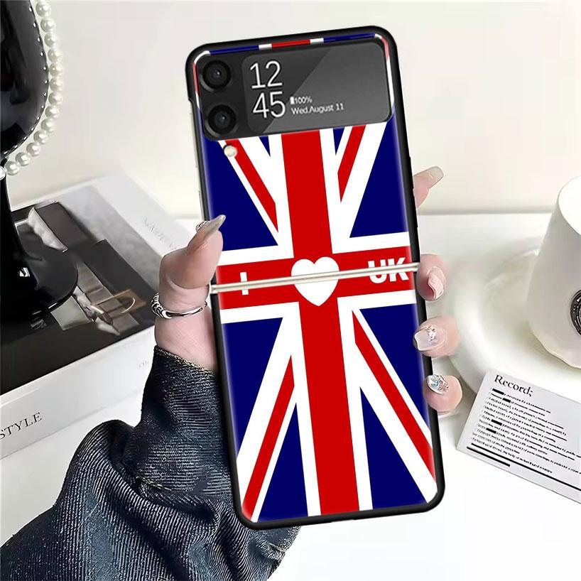 

Флаг Великобритании Union Jack Англия Чехлы Для Samsung Galaxy Z Flip 4 5 6 7 3 Z Flip7 Flip6 Flip4 Flip5 Flip3 5G Жесткие Ударопрочные Fundas C Samsung Z Flip 6