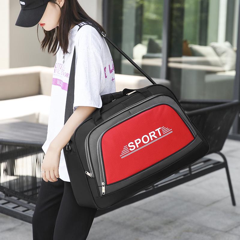 Durable Oxford Cloth Travel Bag: Large Capacity, Portable for Short Business Trips and Fitness.