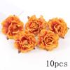 Orange Series Silk Artificial Flowers for DIY Headdress, Clothing Accessories, and Decorative Straw Hat Embellishments.