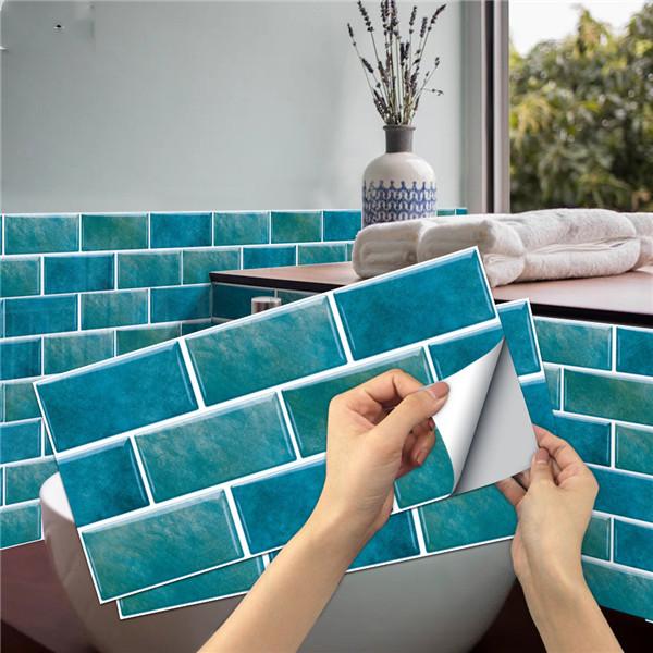 15cmX30cmX6PCS Waterproof Oilproof Wall Sticker Brick Tile Stickers