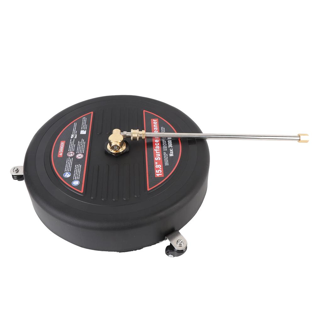 15.8 Inch Surface Cleaner with Wheels 3600PSI 1/4 Inch Quick Plug Stainless Steel Pressure Washer
