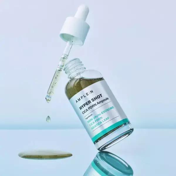Coreana Ampoule-N Hypershot Cica PDRN Soothing Booste Ampoule Glass Skin 80ml