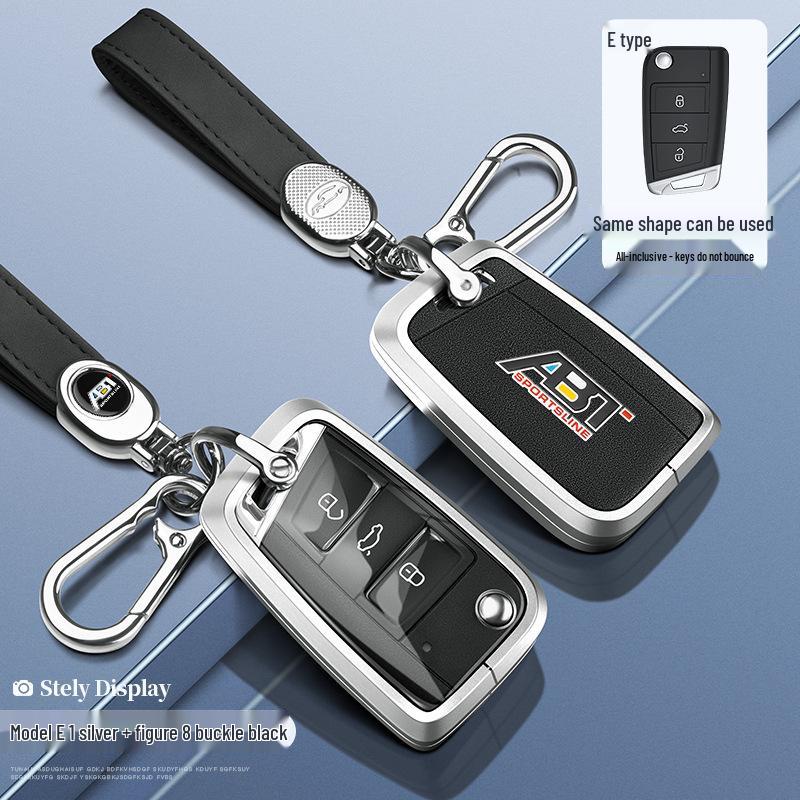 Volkswagen Golf 6 Key Case Cover for 2010-2012 Models, 3-Button Folding Insert Type