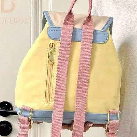 Cute Mini Backpack New Color Matching Boys and Girls Large Capacity Schoolbag Fashion Casual Backpack Tide