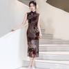 Sleeveless national style, new Chinese Suzhou long cheongsam, improved young 1011 new women's high-end sense, daily wear