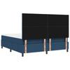 Box Spring Bed with Headboard Blue 180 x 200 cm Fabric