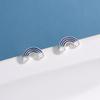 New Fashion Creative Rainbow Cloud 925 Sterling Silver Cute Girl Sweet Personality Earrings  E116