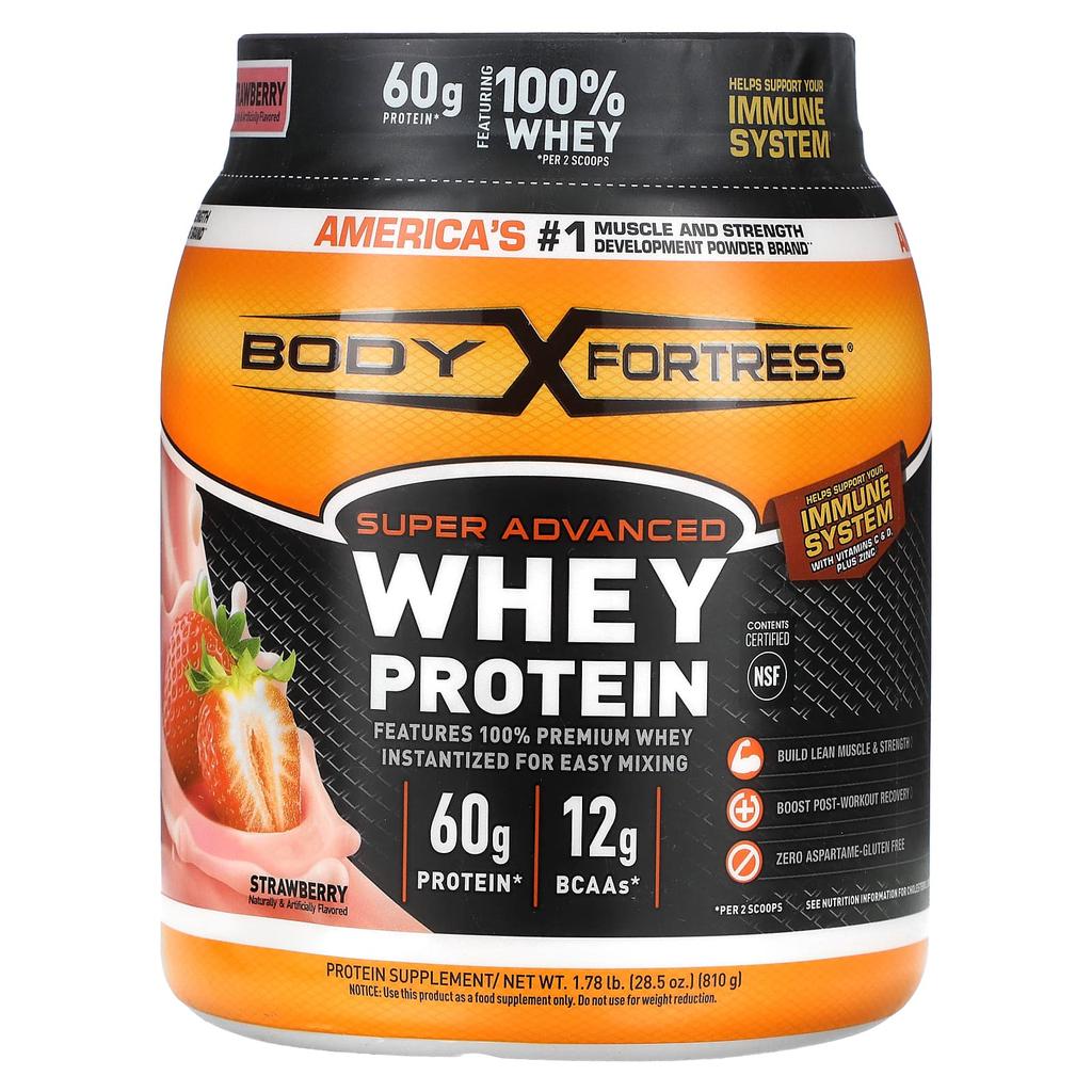 Super Advanced Whey Protein, Strawberry, 810G (1.78Lb)