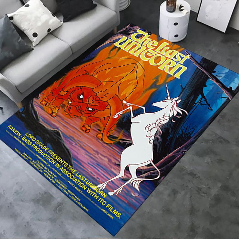 2025 New The Last Unicorn Carpet Rug for Living Room Bedroom Home Sofa Decoration,Kids play Non-slip Floor Mat199
