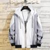 Casaco de Outono Masculino Primavera e Outono Novo Estilo Moderno e Bonito Estudante Solto Jaqueta com Capuz Casual Casaco Masculino