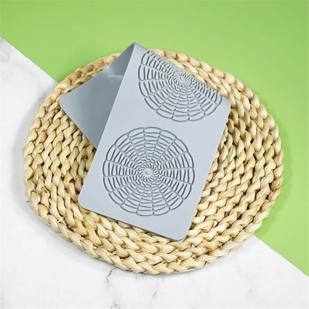 3 dutiny Dutý kulatý Síťový krajkový podložka Fondánový embosér Pečicí dekorační forma Dortový fondánová silikonová forma Snadné použití