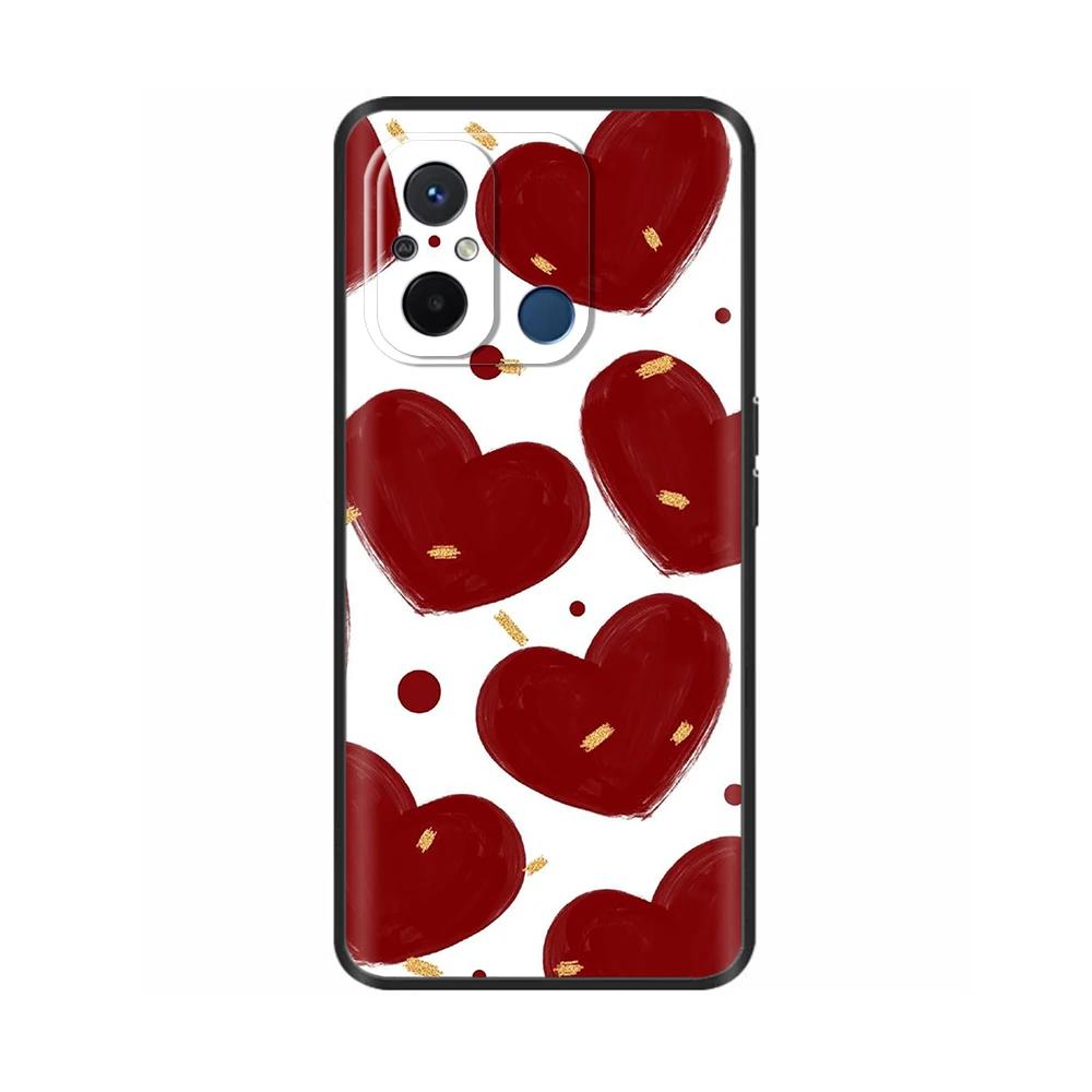 For Redmi 12C Case Redmi12C Cover Soft Smooth Liquid Silicone Cartoon Phone Case For Xiaomi Redmi 12C Cover 12 C Fundas Coque