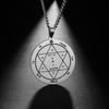 Teamer Venus Jupiter Siegel Salomons Edelstahl Herren Halskette Amulett Magischer Schmuck Damen Je Davidstern Anhänger