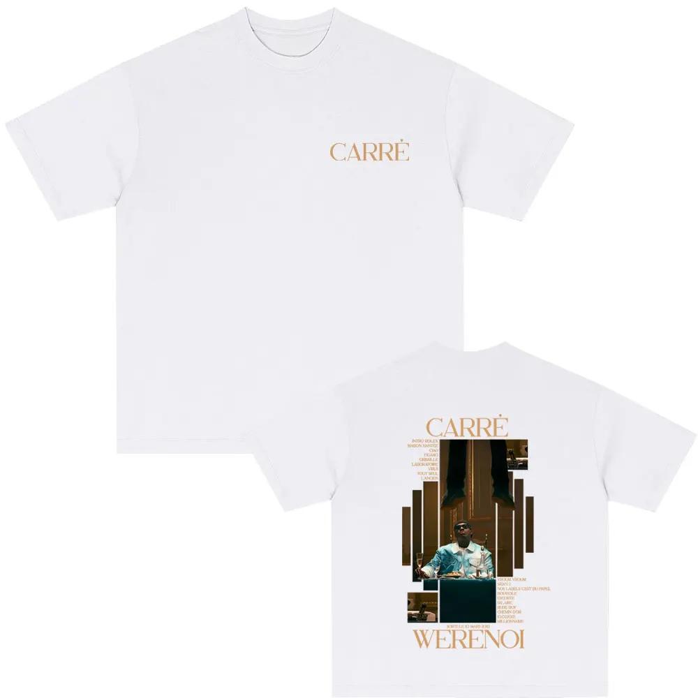 Rapper WeRenoi Carré Album Graphic Print T Shirt Unisex Women Hip Hop Fashion Pop Music Tshirts Summer Casual Vintage Tshirt