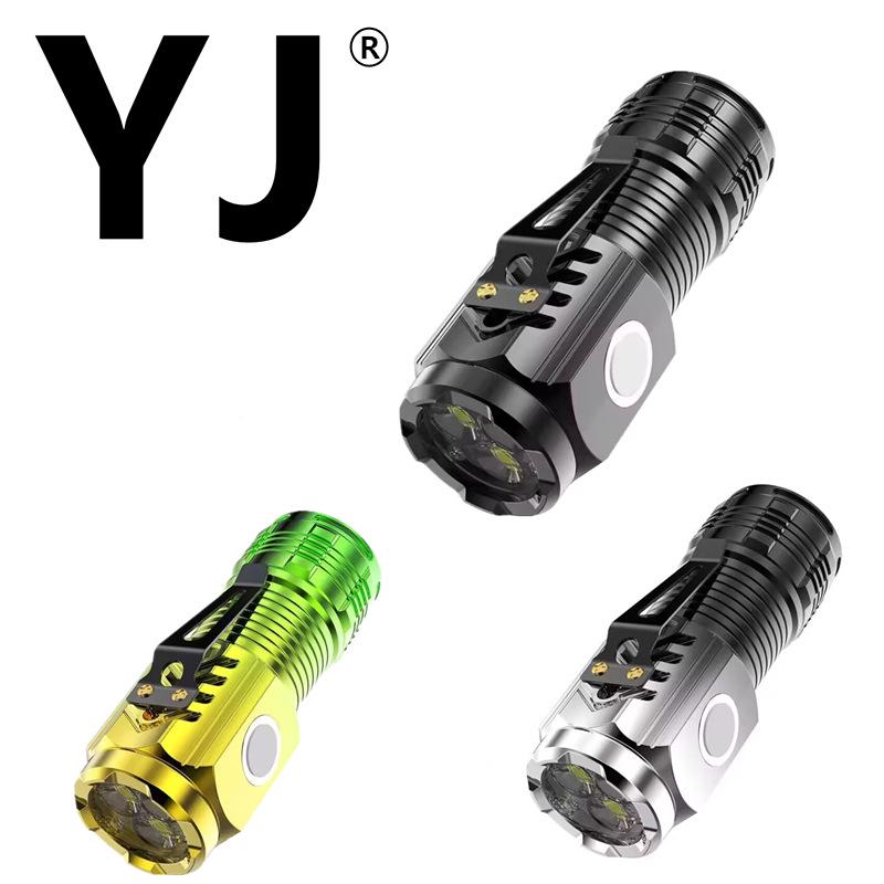 USB Rechargeable Multi-Functional Mini LED Flashlight: Super Bright, Long-Range, Portable Emergency Light for Outdoor Use