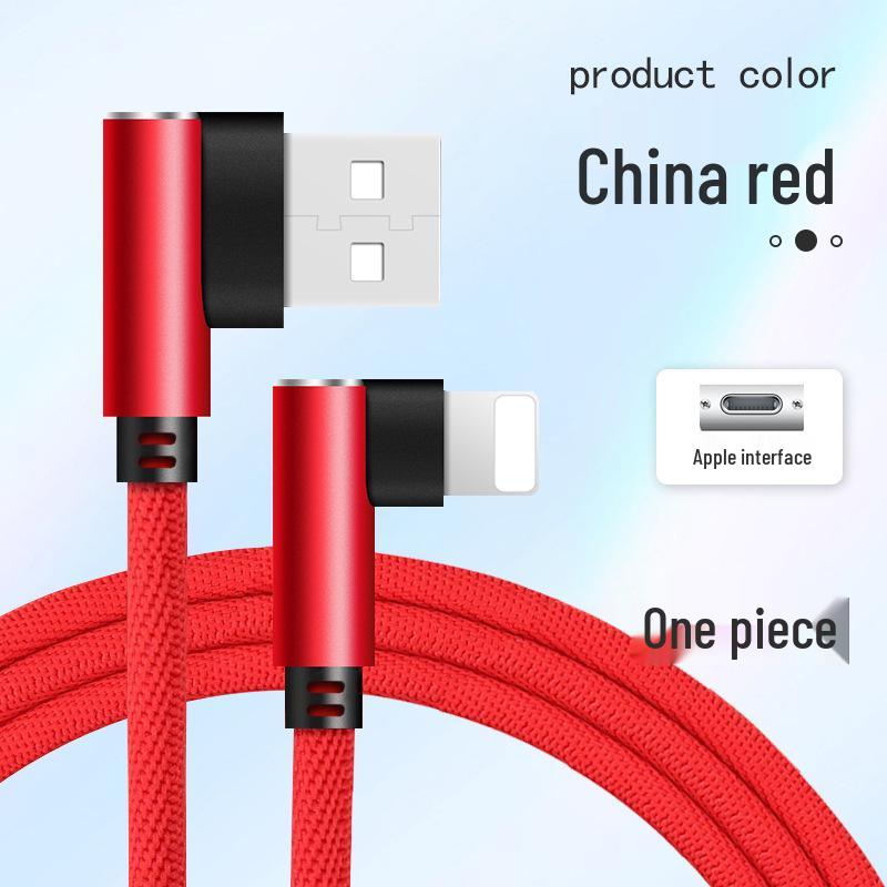 3m Fast-Charging Double Elbow Cable for iPhone 7/8 Plus/6s & iPad Gaming