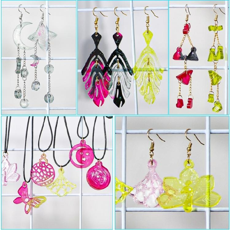 High Temperature Resistant Silicone Star Moon Mold Sturdy Silicone Accessories Mold For Handcrafted Earrings