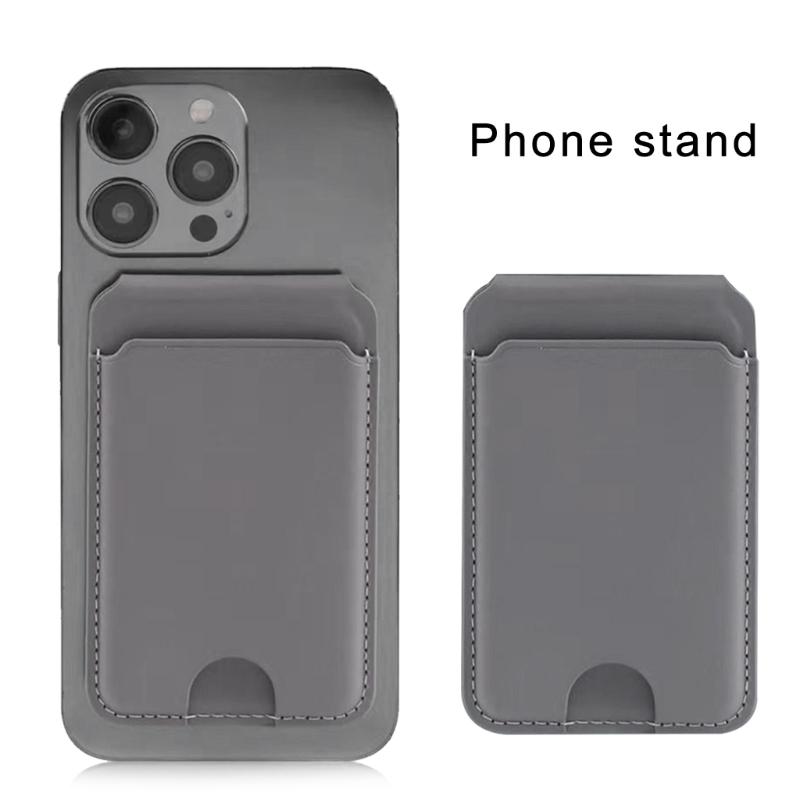 Adjustable Foldable Desk Phone Mount Wide Compatibility Phones Magnetic Holder with Card Storage Function Everyday Use