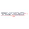 3D Car Sticker Turbocharged Turbo Metal Badge Car Modification Accessories Rear Marked Side Marking Decorative Car Sticker