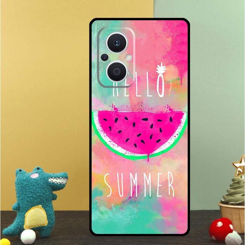 Liebe Sommer Hülle Für OPPO Reno 15F 13F 14F 12 11 F 10 14 15 Pro 7 8 Lite OPPO Find X9 X8 X6 X5 Pro Abdeckung