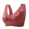 Plus Size Front Buckle Wireless Seamless Vest Style Bra For Middle Aged Women