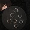 Silver Hoop Earrings: Korean Style, Popular, All-Match, High-End, Celebrity Fashion
