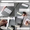 [BLUE SINCERE] A5 Genuine Leather Slim Notebook Cover, Holds 2 Books, Fits College Notebooks, Includes Pen Holder, Bookmark, and Card Slots, Available