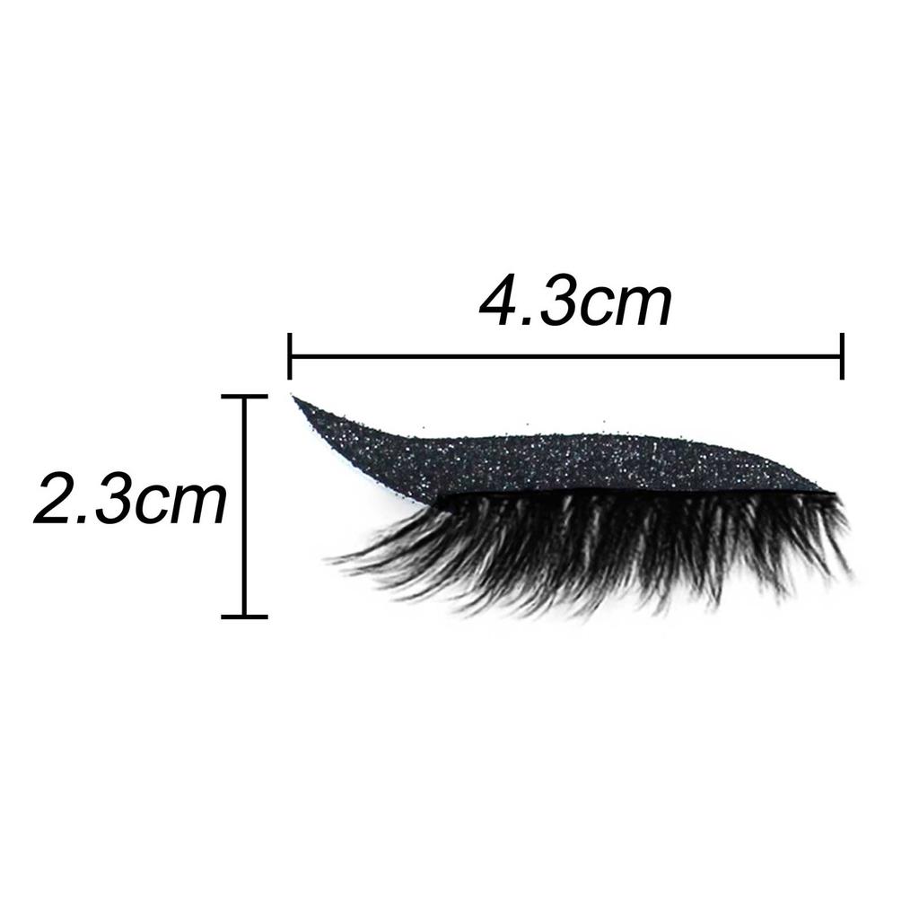 4 Pairs Eyeliner Eyelash Patch Universal Type Cosmetics Lastics Eyeliner Eyelash Patch