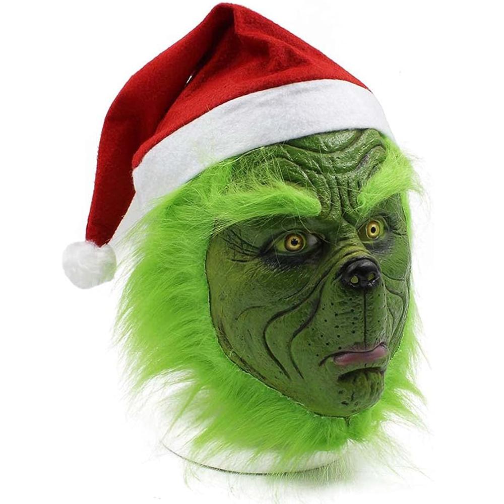 The Green Monster Mask Christmas Green Face Mask for Adults & Kids