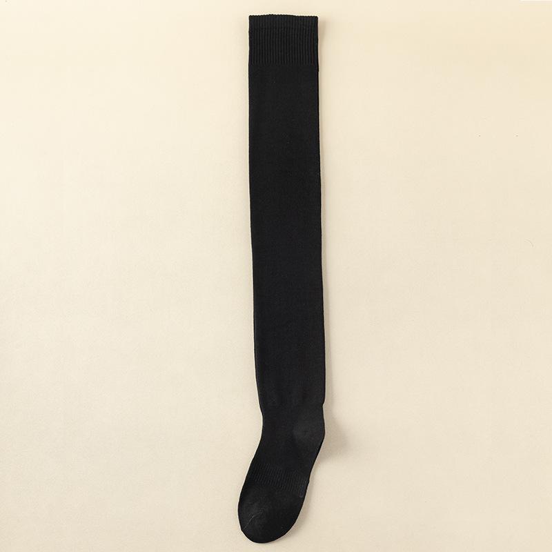 Knee-high Socks, Women's Thigh-high Socks, Black Thigh Socks, Women's Cotton Socks, Spring and Autumn Knee-high Thigh-high Socks