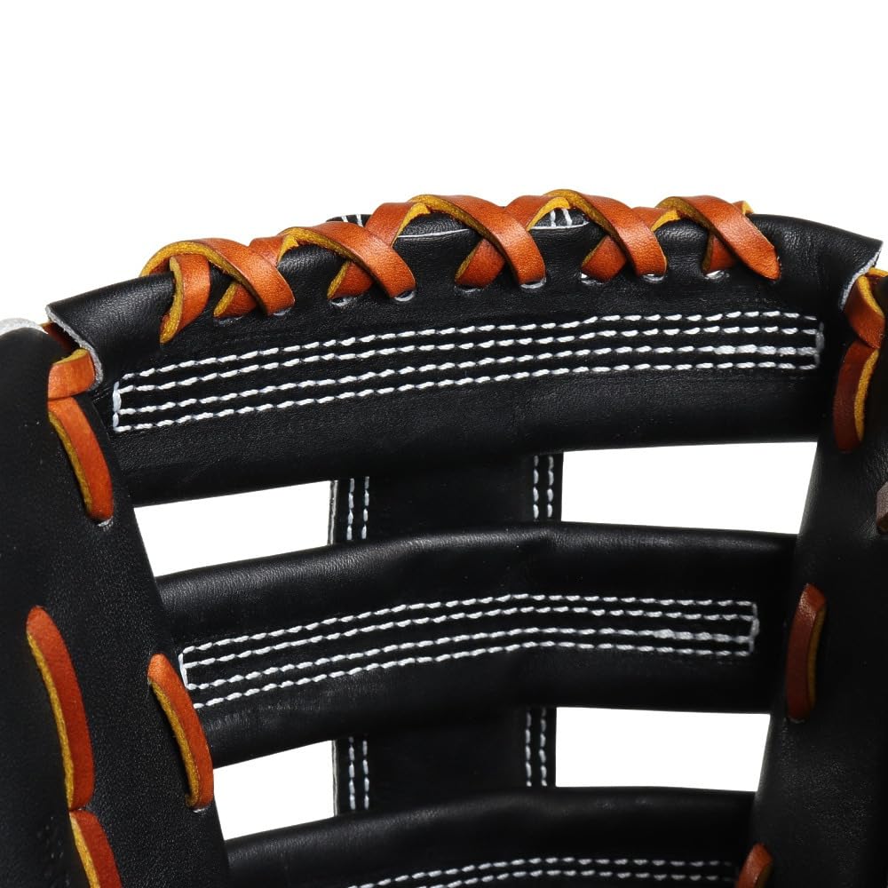 ZETT Pro Status SE B Size 8 Outfielder's Glove, Black/Oak (1936), (BRGB815SG)