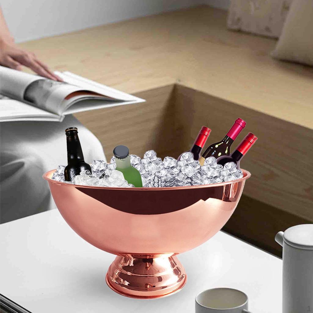 Beverage Chilling Tub Fashion Portable Durable Drink Chiller Champagne Bowl Ice Bucket for