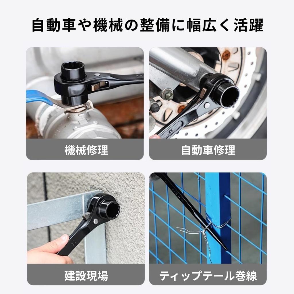 COZENTA Ratchet Wrench, Hexagonal, Double-Ended (12mm/14mm)