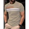 Men's Fashionable Casual Round Neck 3D Printed Fashionable T-shirt