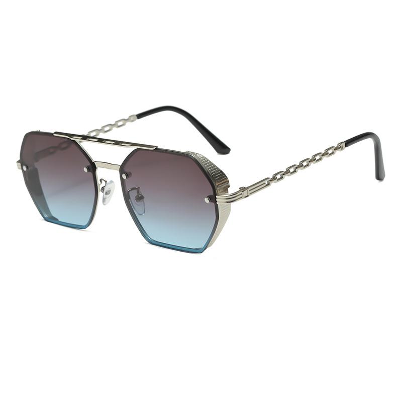 

Неполяризованные Уличные Геометрические Панк Квадратные Солнцезащитные Очки Женские Мужские Крутые Градиентные Солнцезащитные Очки для Уличной Фотографии