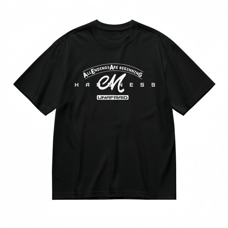 

Women s T-shirt With Eternal Cycle Graphic Unisex Black 100% Cotton Tee Summer M