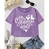 Love Always Wins Creative Heart Prints Women Washed T Shirts Hip Hop Summer Slim Sportswear Casual Cotton Top