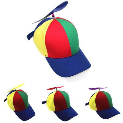 Cappello a forma di libellula di bambù con elica staccabile per bambini 2026 - Cappellino da baseball protettivo solare per genitori e figli per Primavera/Estate