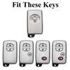 Leather Smart Key Cover For Toyota Crown S200 Camry Xv40 Alphard H20 Highlander Xu40 Prado J150 Land Cruiser J200 Rav4 Xa30