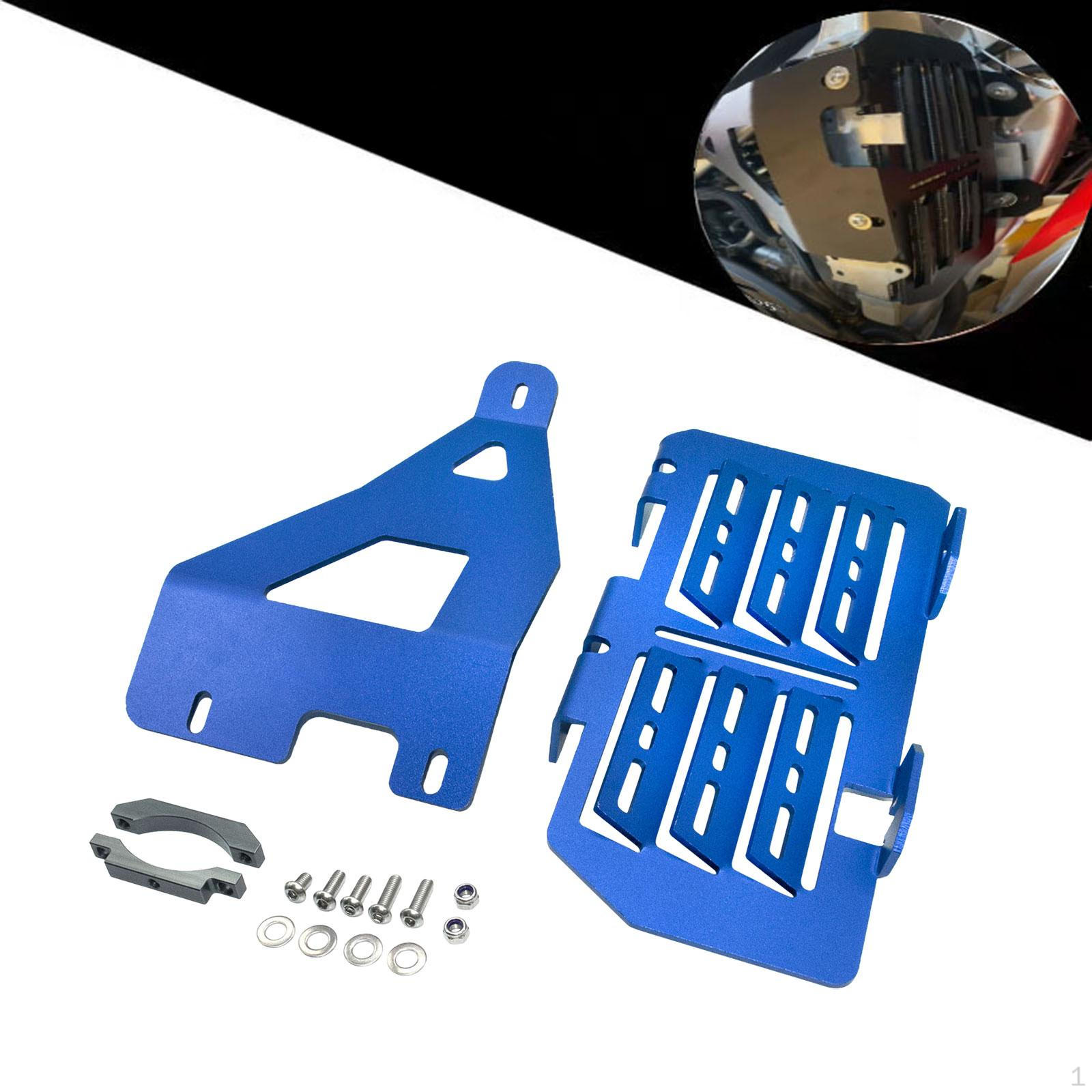 Мотоциклетная решетка радиатора Защитная сборка Защитная защита водяного бака синий