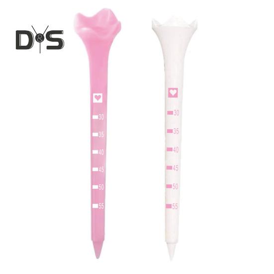 50Pcs Plastic Golf Tees High Durability Vibrant Color Easy To Use Compact Design Portable Golf Tees Accessories