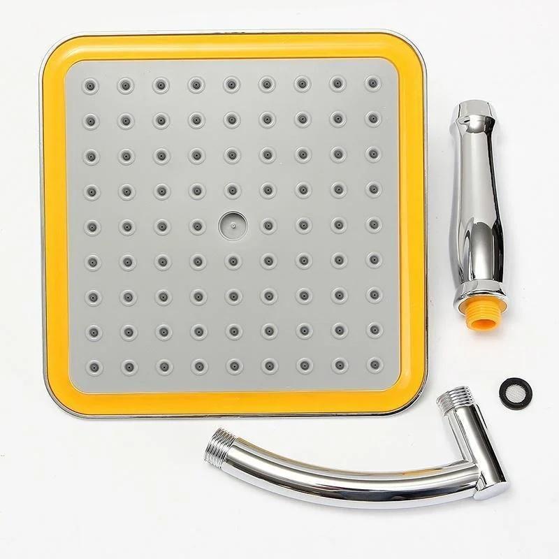 8inch Chrome  Rainfall Shower Head Faucet Extension with Shower Arm and Hose Kit