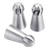 3Pcs/Set Torch Ball Flower Icing Nozzles 304 Stainless Steel Pastry Tube Kitchen Supplies Cake Decorating Tool  Supplies Cookies