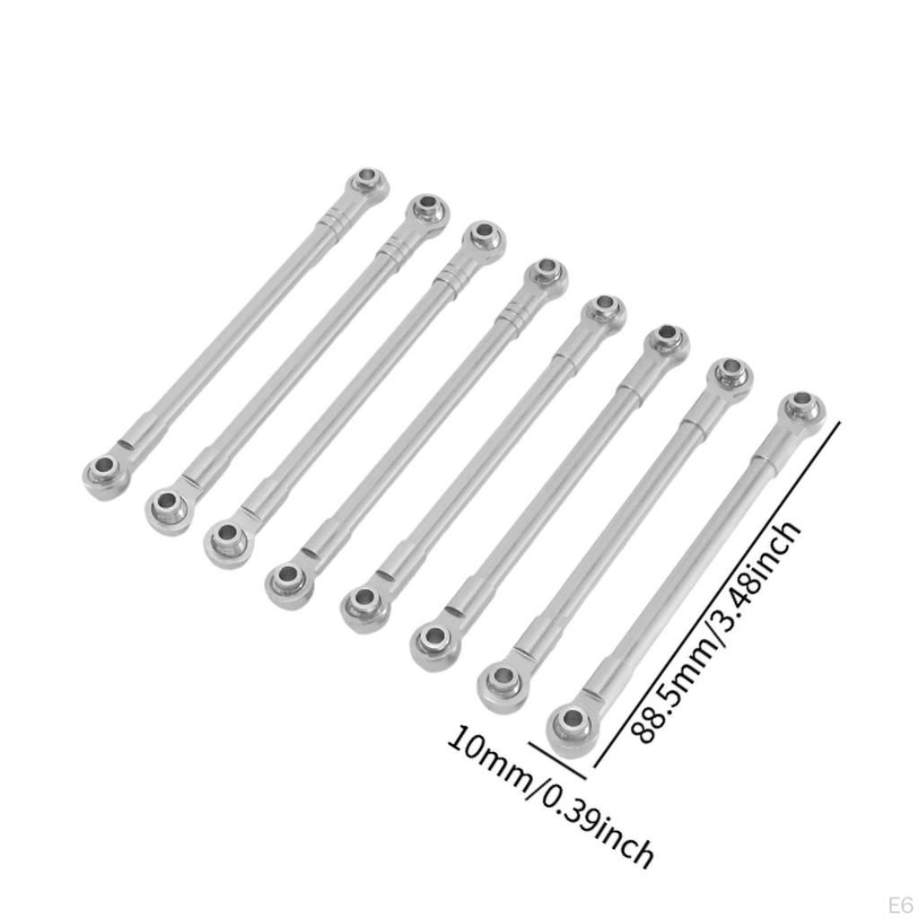 8 Pieces RC Car Chassis Fixing Linkage Rod DIY Modified High Performance Components Spare Part