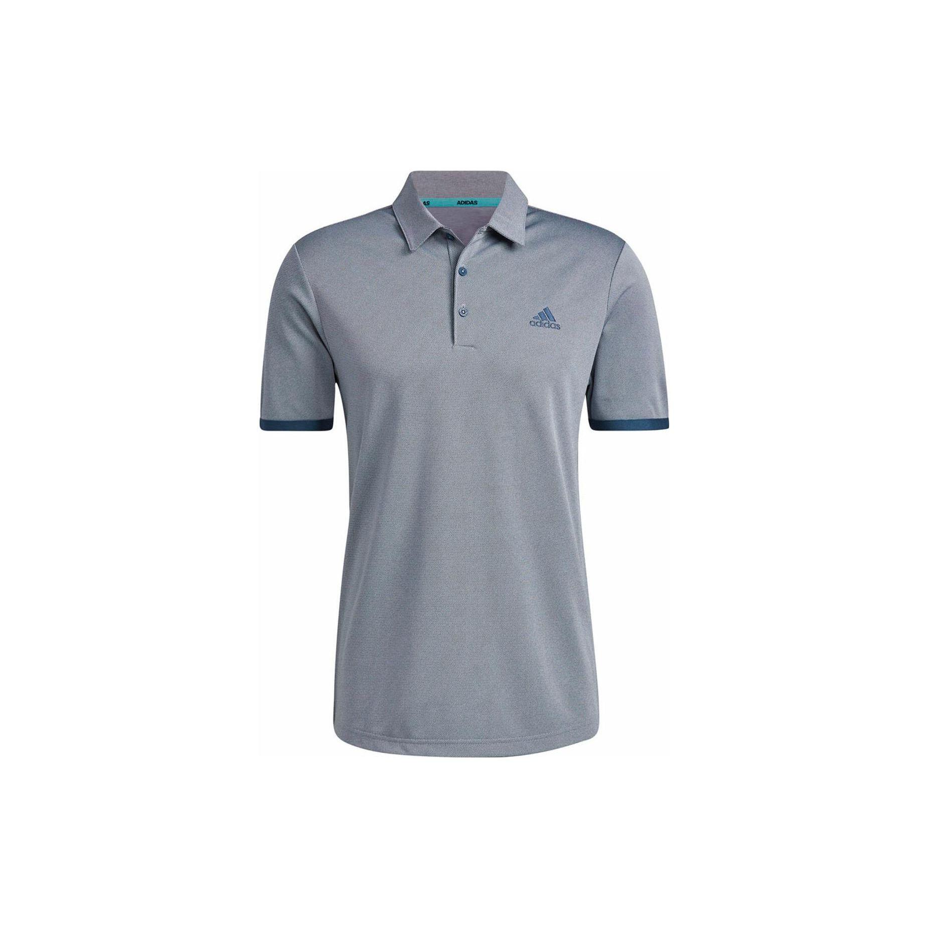 

Adidas Breathable Solid Color Golf Polo Shirt Men Tops White Navy-Blue HF6109