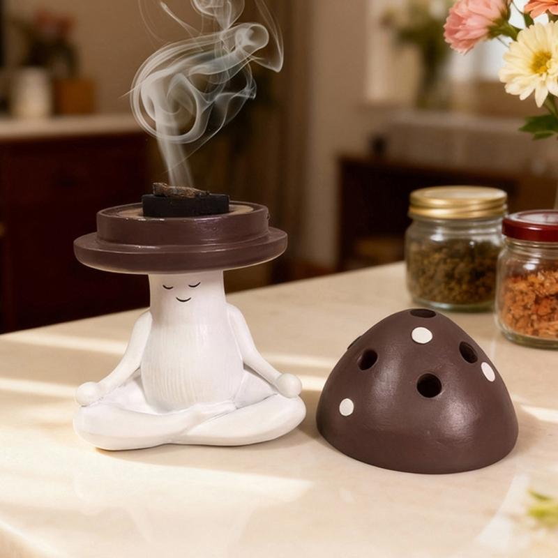 Mushroom Designs Home Decoration Item Functional Fragrances Burners for Desktop Household Incenses Burners